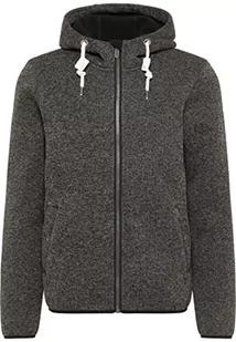 keepsuwarm Męska bluza z dzianiny polarowej, szary melanż, M - Bluzy męskie - miniaturka - grafika 1