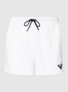 Spodenki kąpielowe z wyhaftowanym logo model ‘ESSENTIAL’ - Kąpielówki męskie - miniaturka - grafika 1