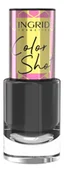 Lakiery do paznokci - INGRID Color Shot Nail Polish lakier do paznokci 01 Just Black 7ml - miniaturka - grafika 1