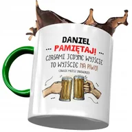 Kubki - Kubek Zielony Dla Daniela Kolegi na Prezent z Nadrukiem ze Zdjęciem + Opakowanie na prezent (wzór 03) - miniaturka - grafika 1