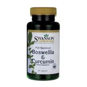 Stawy, mięśnie, kości - Swanson, Usa Full Spectrum Boswellia & Curcumin 300mg/300 mg - suplement diety 60 kaps. - miniaturka - grafika 1
