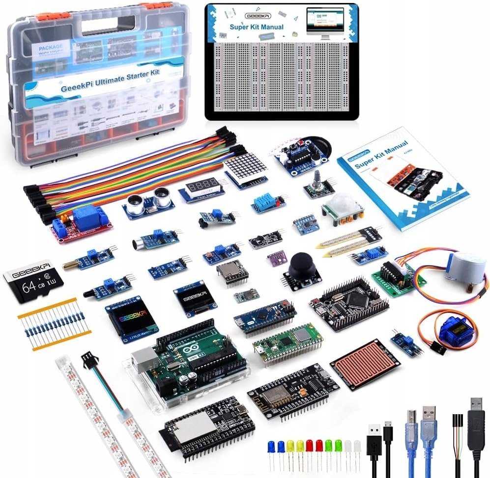 NoName GeeekPi Ultimate Kit Arduino UNO Mega ESP32 Pico W Multi MCU Dev Board B0BXKH983S