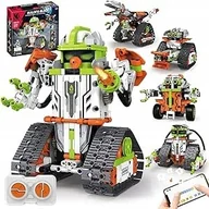 Roboty dla dzieci - ZESTAW KLOCKÓW TECHNIK ROBOT EDUKACYJNY ZDALNIE STEROWANY 5w1 PROGRAMOWANY - miniaturka - grafika 1