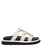 Klapki i japonki damskie - Badura Klapki WFA2591-1Z Biały - miniaturka - grafika 1