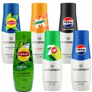 6x Syrop SodaStream Pepsi Mirinda Lipton do saturatora Terra Spirit Zestaw - Syropy i koncentraty owocowe - miniaturka - grafika 1