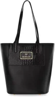 Torebki damskie - Monnari elegancka torebka shopper na ramię czarna - miniaturka - grafika 1
