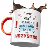 Kubki - Kubek Pomarańczowy Dla Emilii Koleżanki Prezent z Nadrukiem ze Zdjęciem + Opakowanie na prezent (wzór 04) - miniaturka - grafika 1