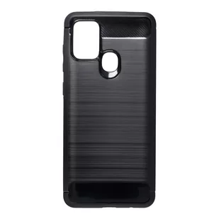 Samsung Zalew mobile Wytrzymałe etui Back Case Carbon do Galaxy A21s czarny - Etui i futerały do telefonów - miniaturka - grafika 1