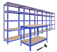 Szafy i regały magazynowe - Zestaw regałów Boltless 5-piętrowych - Wielka okazja - miniaturka - grafika 1