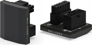 Adapter Wtyczka 12VPWR kątowa złącze 12+4 PIN 180 stopni EZDIY-FAB STD 600W - Akcesoria do komputerów stacjonarnych - miniaturka - grafika 1