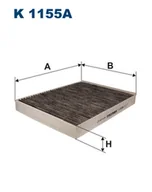 Filtry kabinowe - Filtron Filtr, wentylacja przestrzeni pasażerskiej K 1155A K 1155A - miniaturka - grafika 1