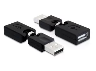 Delock Adapter USB USB A/M - USB A/F 65260 - Adaptery i przejściówki - miniaturka - grafika 1