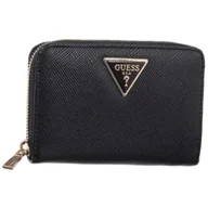 Portfele - Portfel Laurel II Slg Med Zip Around SWZG74 59140 Black (GU809-a) Guess - miniaturka - grafika 1