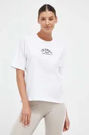 Koszulki sportowe damskie - Columbia t-shirt bawełniany kolor biały - miniaturka - grafika 1