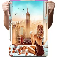 Zabawki kreatywne - Haft Diamentowy Diamond Painting,DIAMENTOWY MALARZ,Obraz DIY 5D,Mozaika Diamentowa 30x40, Dziewczyna - miniaturka - grafika 1