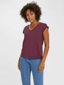 Koszulki i topy damskie - Vero Moda Koszulka w kolorze fioletowym - miniaturka - grafika 1
