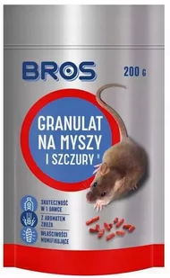 Bros Granulat na myszy i szczury, 200 g 5904517326392 - Zwalczanie i odstraszanie szkodników - miniaturka - grafika 1