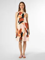 Sukienki - s.Oliver BLACK LABEL - Sukienka damska z domieszką lnu, beżowy|wielokolorowy - miniaturka - grafika 1