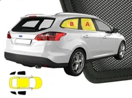 Akcesoria motoryzacyjne - Zasłonki przeciwsłoneczne do: Ford Focus MK3 kombi ŚCIEMNIJ.TO - komplet 4 sztuk - miniaturka - grafika 1