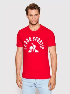 Koszulki męskie - le coq sportif T-Shirt 2210559 Czerwony Regular Fit - grafika 1