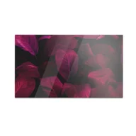 Deski do krojenia - Szklana deska do krojenia HOMEPRINT Tropikalne bordowe liście 60x52 cm - miniaturka - grafika 1