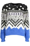Swetry damskie - DESIGUAL SWETER DAMSKI CZARNY - miniaturka - grafika 1