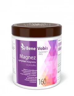 Młyn Oliwski Młyn Oliwski, Magnez (cytrynian magnezu), Bene Vobis, 500 g - Witaminy i minerały dla sportowców - miniaturka - grafika 1