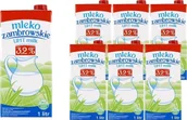 Śmietanki i dodatki do kawy - Mleko zambrowskie Mleko zambrowskie UHT 3,2 % 1 l x 6 sztuk - miniaturka - grafika 1