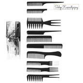 Grzebienie fryzjerskie - Zestaw grzebieni N-19 10 szt. - miniaturka - grafika 1