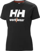 Koszulki i topy damskie - Helly Hansen Women's T-shirt HELLY HANSEN Logo T-Shirt, black XL - miniaturka - grafika 1