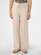 Spodnie damskie - Marc O'Polo Lniane spodnie Kobiety len beżowy|biały w paski, 36 - miniaturka - grafika 1