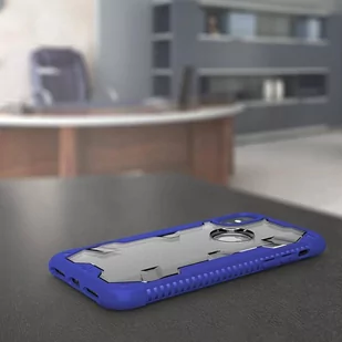 Zizo Proton Case Pancerne etui iPhone X ze szkłem 9H na ekran (Blue/Trans Clear) - Etui i futerały do telefonów - miniaturka - grafika 2