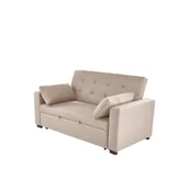 Sofy i kanapy - Rozkładana Sofa Paulinio Beżowy Halmar - miniaturka - grafika 1