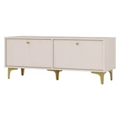 Szafki RTV - Szafka RTV TOKYO 1 2K Typ 302 Beż piaskowy Złote nogi - miniaturka - grafika 1