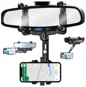 Pozostałe akcesoria do telefonów - UCHWYT DO TELEFONU NA LUSTERKO MOCNY UCHWYT DO SAMOCHODU NA TELEFON KOKPIT - miniaturka - grafika 1