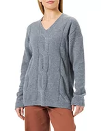 Swetry damskie - Seidensticker Damski sweter 531331, szary, XL (DE) - miniaturka - grafika 1