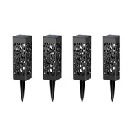 Lampy ogrodowe - Lampki Solarne Słupki Ogrodowe Dekoracyjne 4Szt - miniaturka - grafika 1