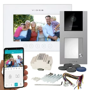Wideodomofon WIFI Vidos X M11W-X + S11-1 FullHD Android Podczerwień RFID MicroSD - Wideodomofony - miniaturka - grafika 1