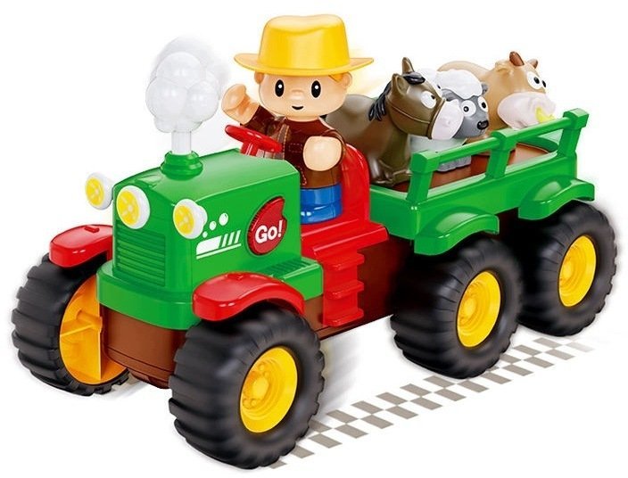 Bounn Traktor Farmer z przyczepÄ i zwierzÄ tkami ÅwiatÅo dÅºwiÄki HN207103