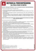 Instrukcje stanowiskowe BHP - DB006 INSTRUKCJA PRZECIWPOŻAROWA DLA STACJI PALIW PŁYNNYCH, PN - PŁYTA PCV 1MM; (245X350MM) - miniaturka - grafika 1