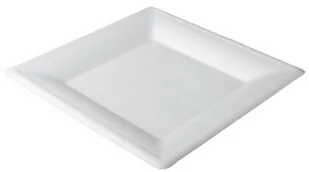 Talerz z trzciny cukrowej ECO Kwadratowy 16x16, 50 sztuk - Naczynia i sztućce jednorazowe - miniaturka - grafika 1