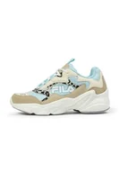 Buty dla dziewczynek - FILA Collene Logo Kids Sneakersy dziewczęce, Antique White Blue Glow, 30 EU - miniaturka - grafika 1