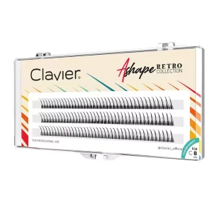 Clavier CLAVIER A SHAPE Kępki rzęs, 8 mm - Sztuczne rzęsy i akcesoria - miniaturka - grafika 1