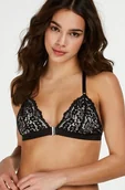 Biustonosze - Hunkemöller Braletka typu trójkąt Rose Czarny - miniaturka - grafika 1