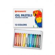 Przybory szkolne - penmate Pastele olejne 12 kolorów - miniaturka - grafika 1