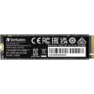Dysk SSD Verbatim Vi5000 1TB M.2 2280 PCI-E x4 Gen4 NVMe (31826) - Dyski SSD - miniaturka - grafika 1