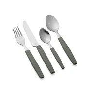 Zestawy sztućców - Sztućce Allegra 16 elementów srebrno-szałwiowy - miniaturka - grafika 1