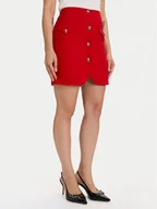 Spódnice - Morgan Spódnica mini 252-JADOR.F Czerwony Slim Fit - miniaturka - grafika 1