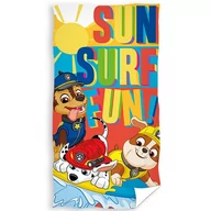 Okrycia kąpielowe dla dzieci - Ręcznik kąpielowy Psi patrol Surfowanie to Zabawa, 70 x 140 cm - miniaturka - grafika 1
