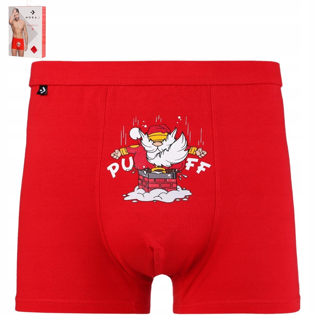 Bokserki Świąteczne Męskie Majtki Prezent Na Święta Mikołajki Moraj Xl